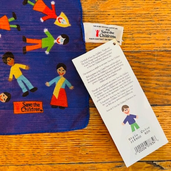 Vintage Save the Children Scarf - Italian Made - NWT - Picture 4 of 5